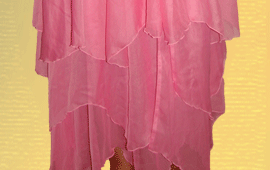 Костюм для танца живота - розовый (юбка)