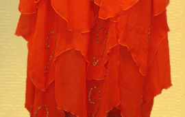 Костюм для танца живота - оранжевый (юбка)